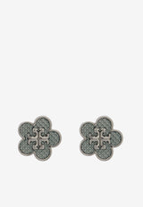 Tory Burch Kira Flower Stud Earrings Silver 163728 0-400