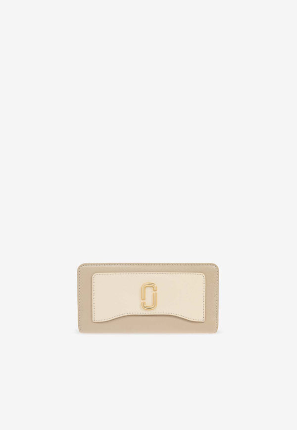 Marc Jacobs The Utility Snapshot Leather Long Wallet Beige 2F3SMP059S07 0-241