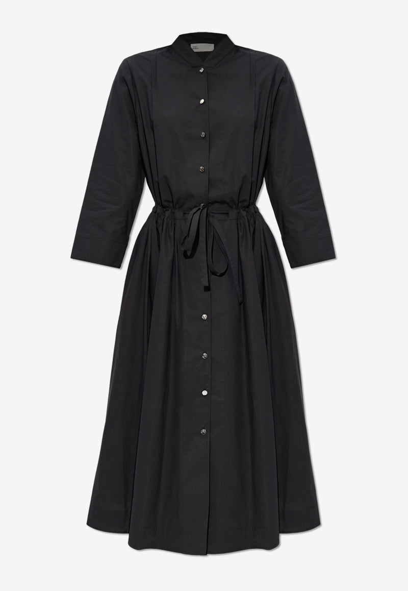 Tory Burch Belted Midi Shirt Dress Black 164582 0-001