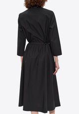 Tory Burch Belted Midi Shirt Dress Black 164582 0-001