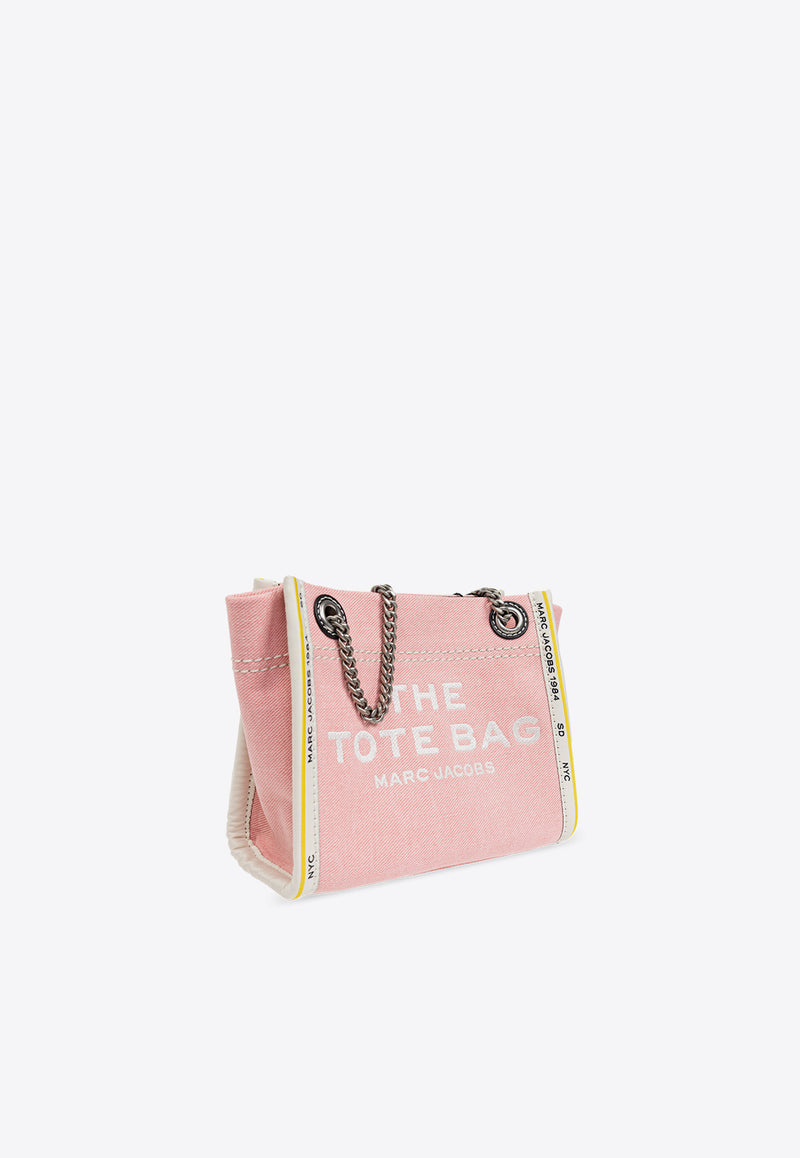 The Denim Logo-Embroidered Tote Bag 2F4HCR016H05 0-669 Pink