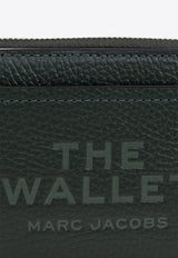 The Mini Logo-Embossed Leather Compact Wallet 2R3SMP044S10 0-308 Green