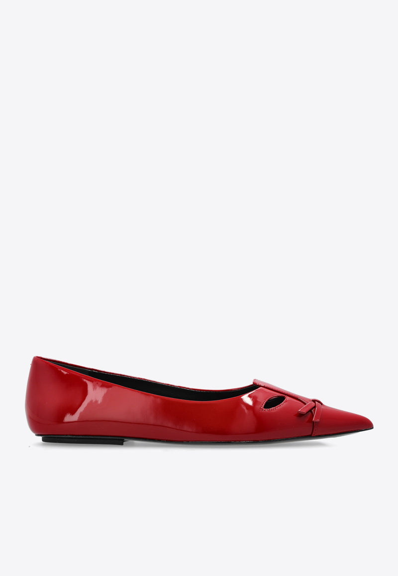 The Kat Pointed-Toe Ballet Flats 2F4FFL001F11 0-641 Red