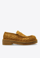 Bottega Veneta Haddock Intrecciato Suede Loafers Cork 806935 V3QE0-2615