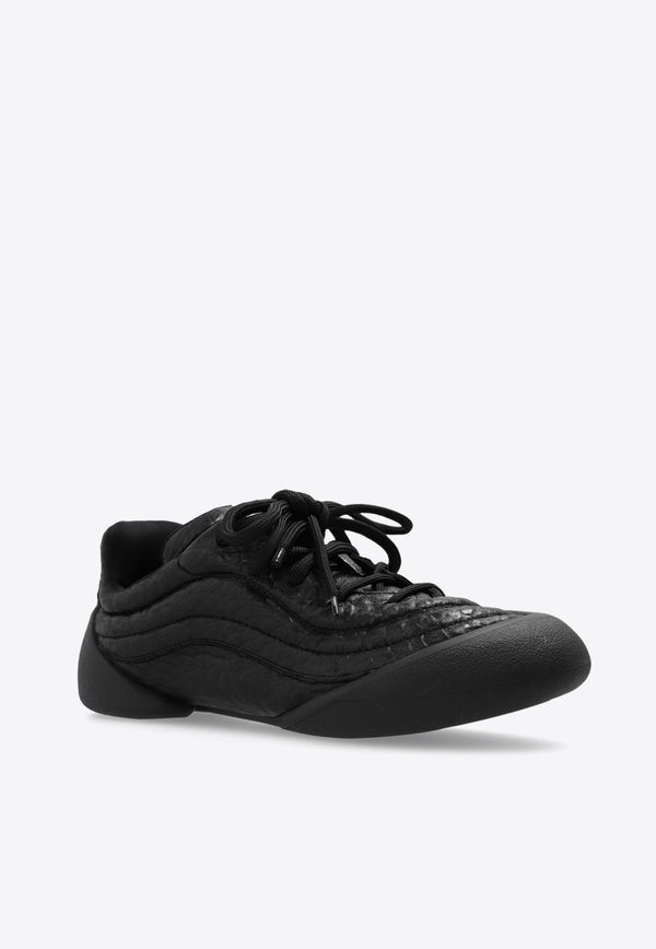 Alexander McQueen Flexion Lace-Up Sneakers Black 807874 WHABE-1000