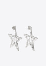 J Marc Crystal Star Earrings 2R4JER001J05 0-059 Silver