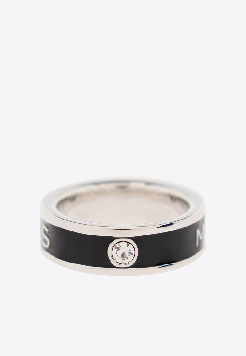 The Logo Enamel Ring 2R4JRN001J41 0-047 Black