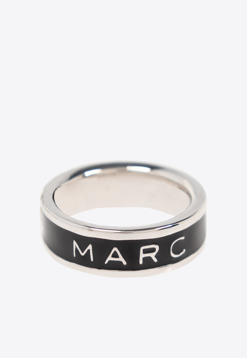 The Logo Enamel Ring 2R4JRN001J41 0-047 Black