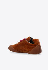 Alexander McQueen Flexion Suede Sneakers Brown 807874 WWAAE-7464