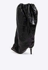 Alexander McQueen Bag 60 Mid-Calf Leather Boots Black 808125 WIACC-1000