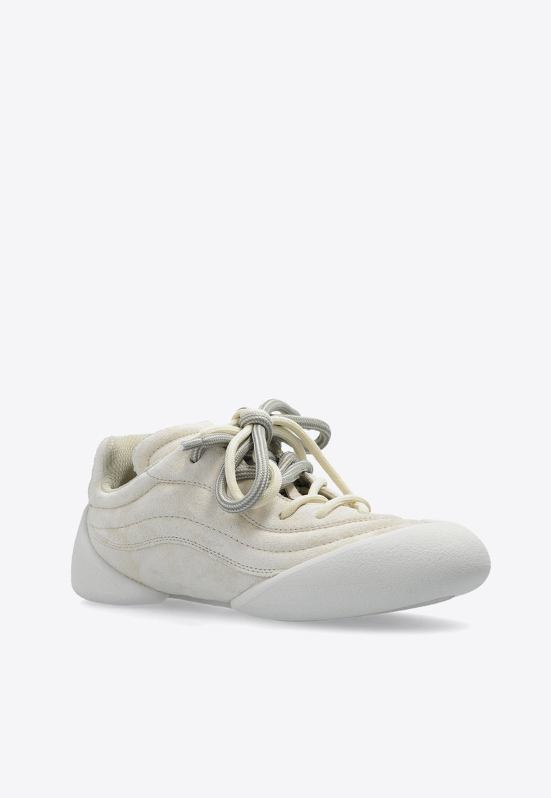 Alexander McQueen Flexion Lace-Up Sneakers Cream 808181 WWAAE-1991