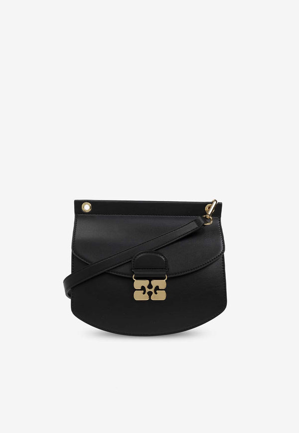 GANNI Small Apo-G Shoulder Bag Black A6449 5924-099