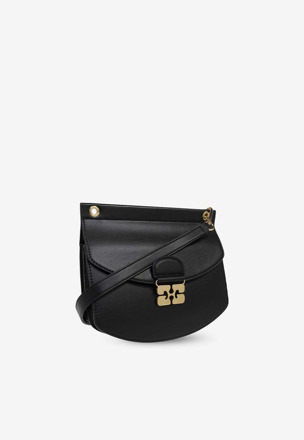 GANNI Small Apo-G Shoulder Bag Black A6449 5924-099