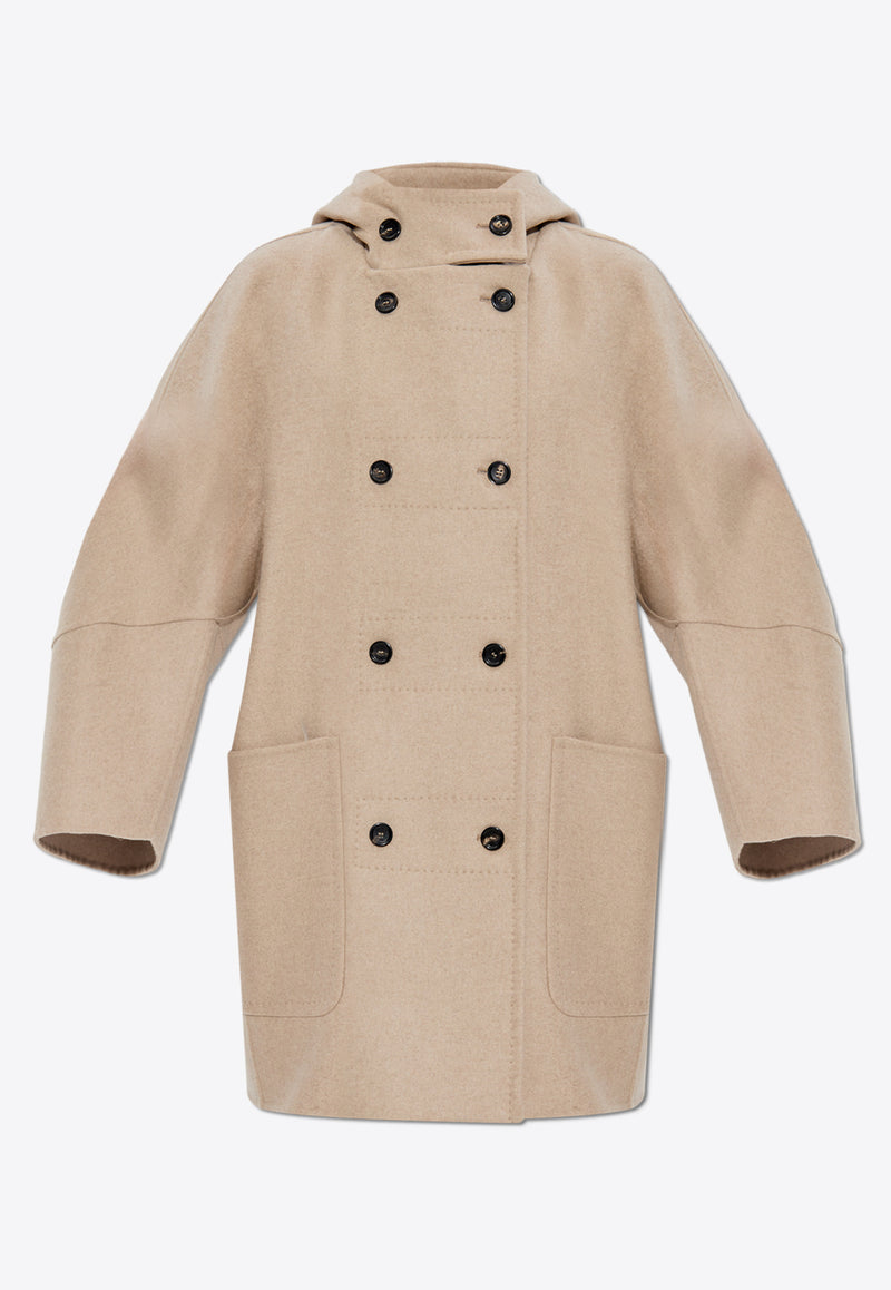 Max Mara Arturo Double-Breasted Wool Blend Coat Beige ARTURO1234 2421016463-005