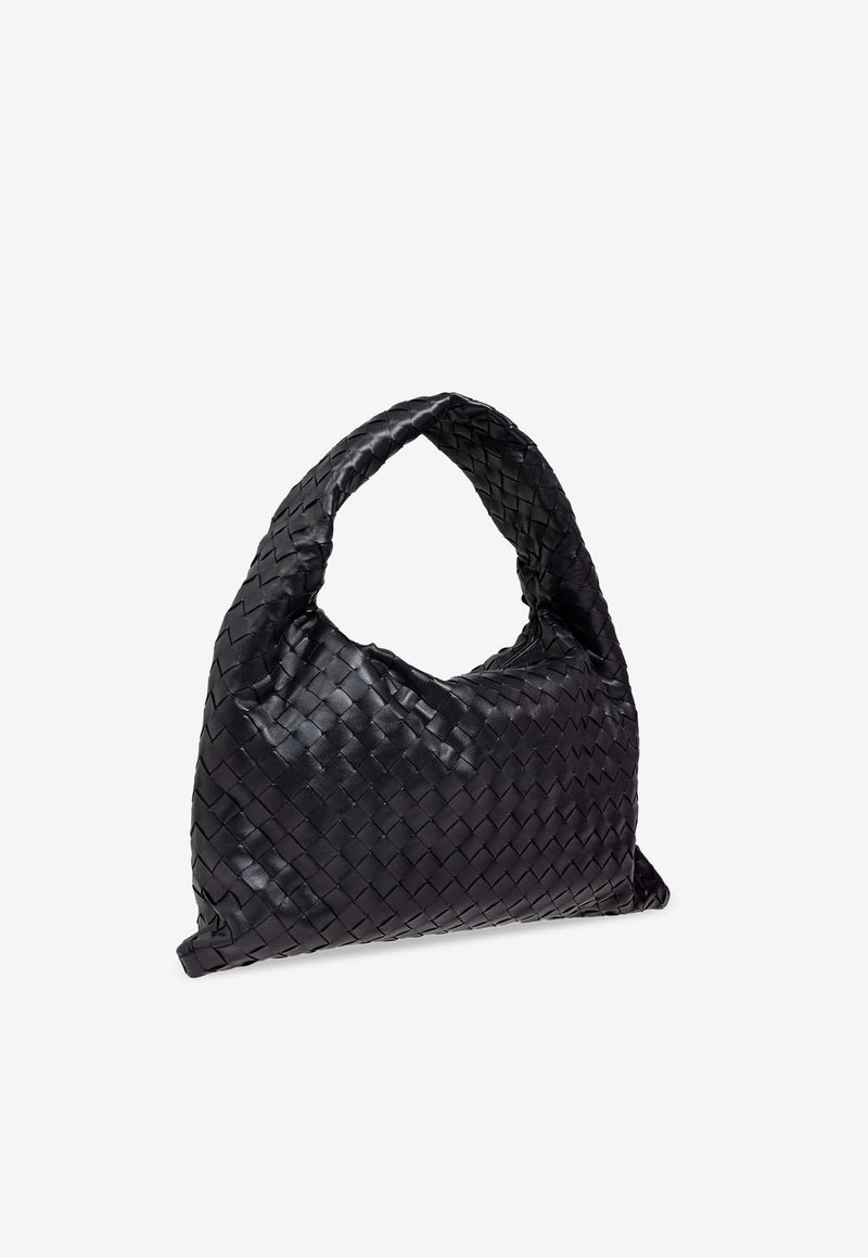 Bottega Veneta Small Hop Intrecciato Leather Top Handle Bag Shadow 796262 V3IV1-4212