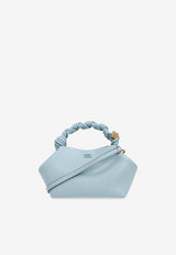 GANNI Small Bou Top Handle Bag Light Blue A6335 5894-297