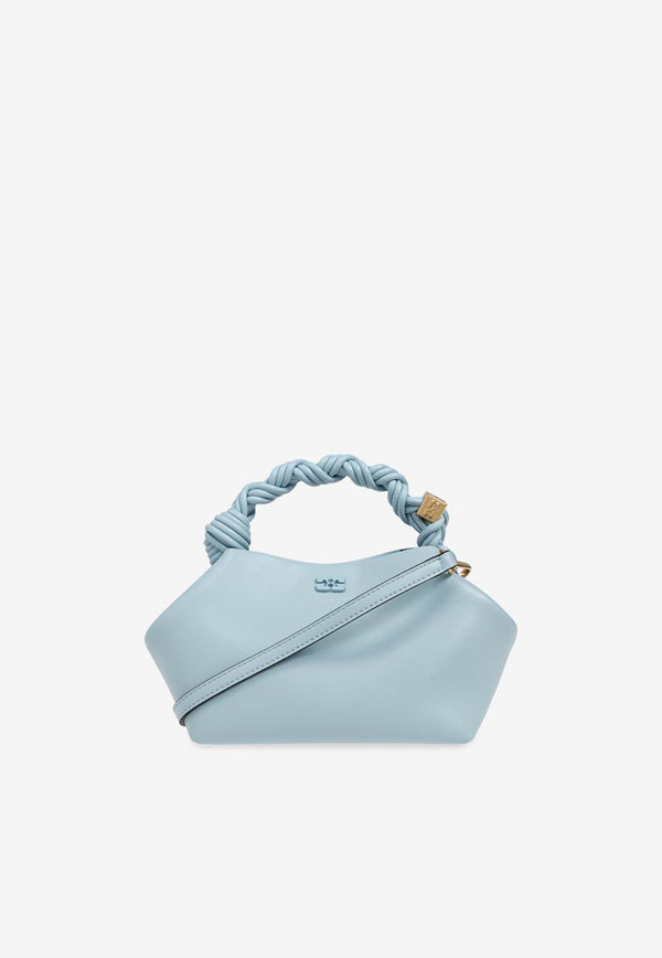 GANNI Small Bou Top Handle Bag Light Blue A6335 5894-297