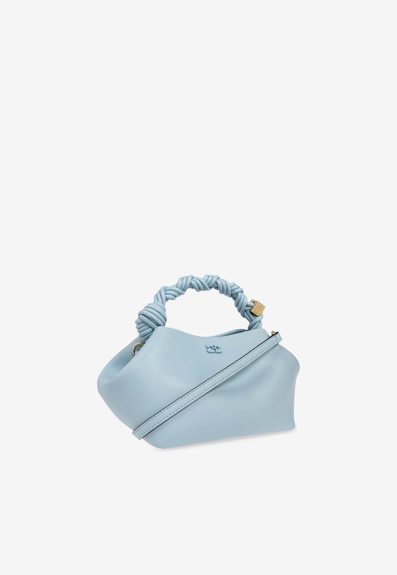 GANNI Small Bou Top Handle Bag Light Blue A6335 5894-297