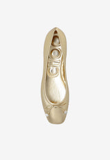 Jimmy Choo Elme Metallic Nappa Leather Ballet Flats Gold ELME FLAT MNA-GOLD