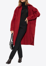 Max Mara Baruffa Single-Breasted Cashmere Coat Red BARUFFA 2421016045-004