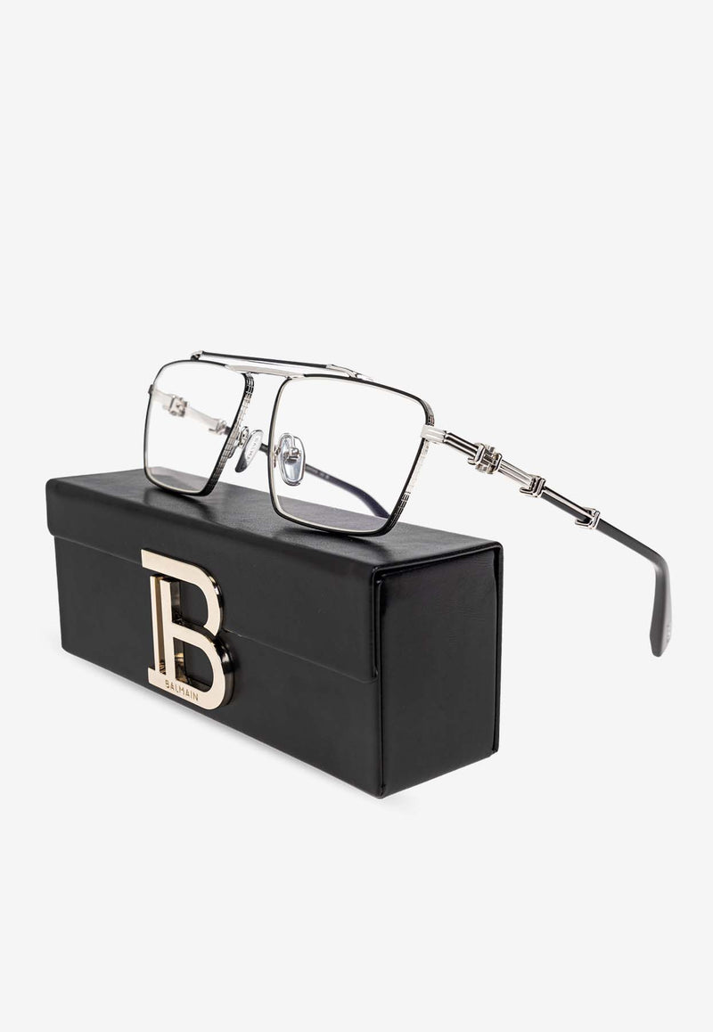 Balmain Brigade 6 Rectangular Glasses Clear BPX-149D-56 0-0