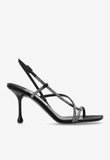 Jimmy Choo Etana 80 Crystal Embellished Sandals Black ETANA 80 WCH-BLACK SMOKE