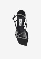 Jimmy Choo Etana 80 Crystal Embellished Sandals Black ETANA 80 WCH-BLACK SMOKE