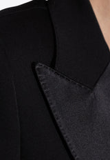 Dolce 
Gabbana Wool-Blend Spencer Tuxedo Blazer Black F296YT FU21E-N0000