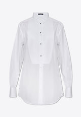 Dolce 
Gabbana Piqué-Front Poplin Shirt White F5S96T GDCPO-W0800