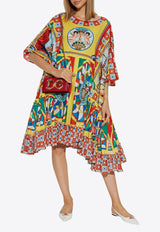 Dolce 
Gabbana Carretto Print Oversized Dress Multicolor F6F1GT GDS73-HH82D