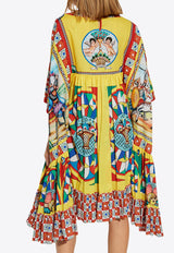 Dolce 
Gabbana Carretto Print Oversized Dress Multicolor F6F1GT GDS73-HH82D