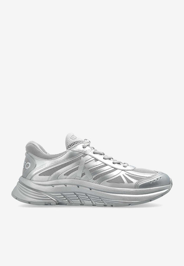 Kenzo Pace Low-Top Running Sneakers Silver FE65SN070 F61-AG