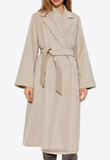 Max Mara Fornovo Flared Cashmere Belted Coat Beige FORNOVO 2421016102-004