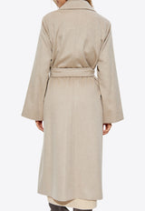 Max Mara Fornovo Flared Cashmere Belted Coat Beige FORNOVO 2421016102-004