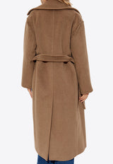 Max Mara Fragore Wool-Blend Belted Coat Brown FRAGORE 2421016112-006