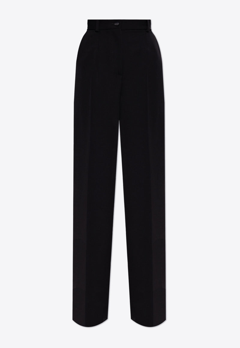 Dolce 
Gabbana Wool Gabardine Tuxedo Pants Black FTC8ZT FU21E-N0000