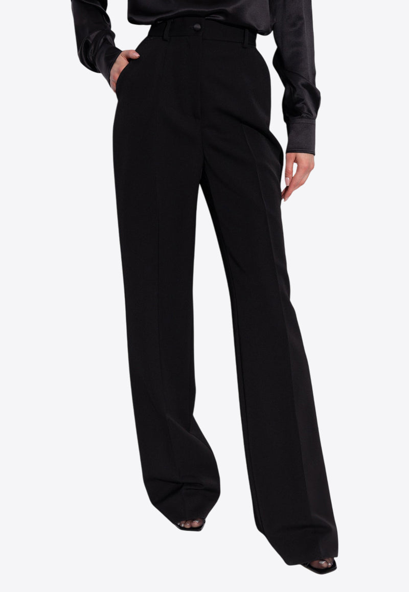 Dolce 
Gabbana Wool Gabardine Tuxedo Pants Black FTC8ZT FU21E-N0000