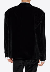 Dolce 
Gabbana Oversized Single-Breasted Velvet Jacket Black G2UC2T FUWBN-N0000