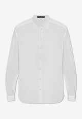 Dolce 
Gabbana Silk Georgette Long-Sleeved Shirt White G5MG9T FU1AR-W0800