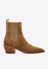 Wylie 45 Suede Ankle Boots Gianvito Rossi G72901 45CUO-CASCAML