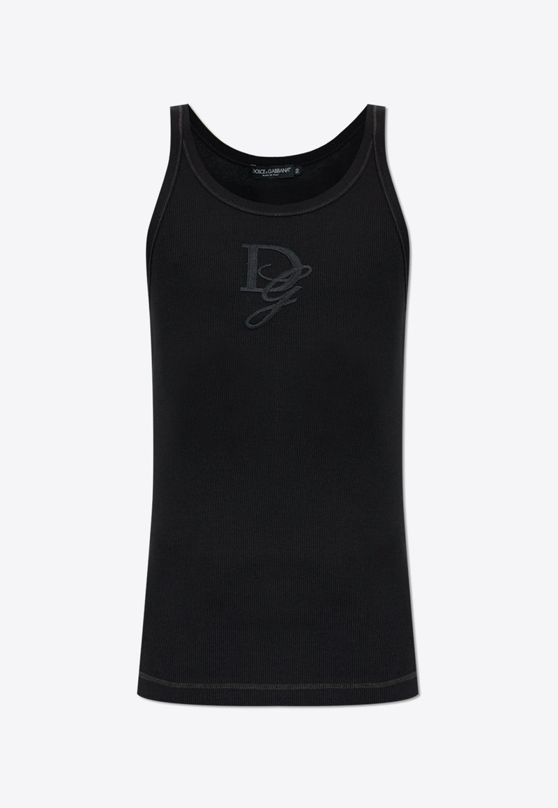 Dolce 
Gabbana Fine-Rib Slim-Fit Singlet Black G8PA8Z G7N4G-N0000