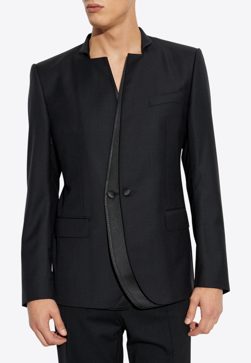 Dolce 
Gabbana Single-Breasted Wool Jacket Black G2UH4T FU21E-N0000