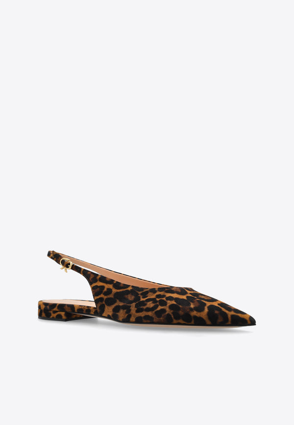 Animal Print Ballet Flats Gianvito Rossi G95546 05RIC-CMDALLP