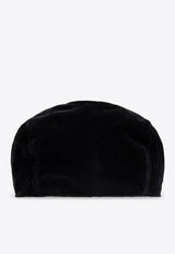 Dolce 
Gabbana Smooth Velvet Flat Cap Black GH587A GI681-N0000