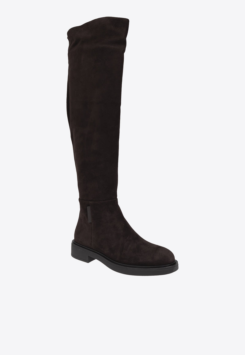 Lexington Suede Knee-High Boots Gianvito Rossi G80398 20GOM-C5LMOMO