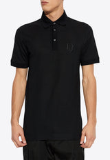 Dolce 
Gabbana Chest Embroidered-Logo Polo T-shirt Black G8SG0Z G7N4P-N0000