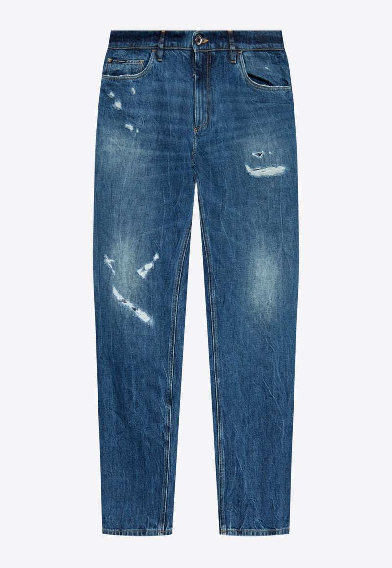 Ripped Type Straight Jeans Dolce 
Gabbana GYJDAZ G8KE9-S9001