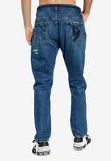 Ripped Type Straight Jeans Dolce 
Gabbana GYJDAZ G8KE9-S9001