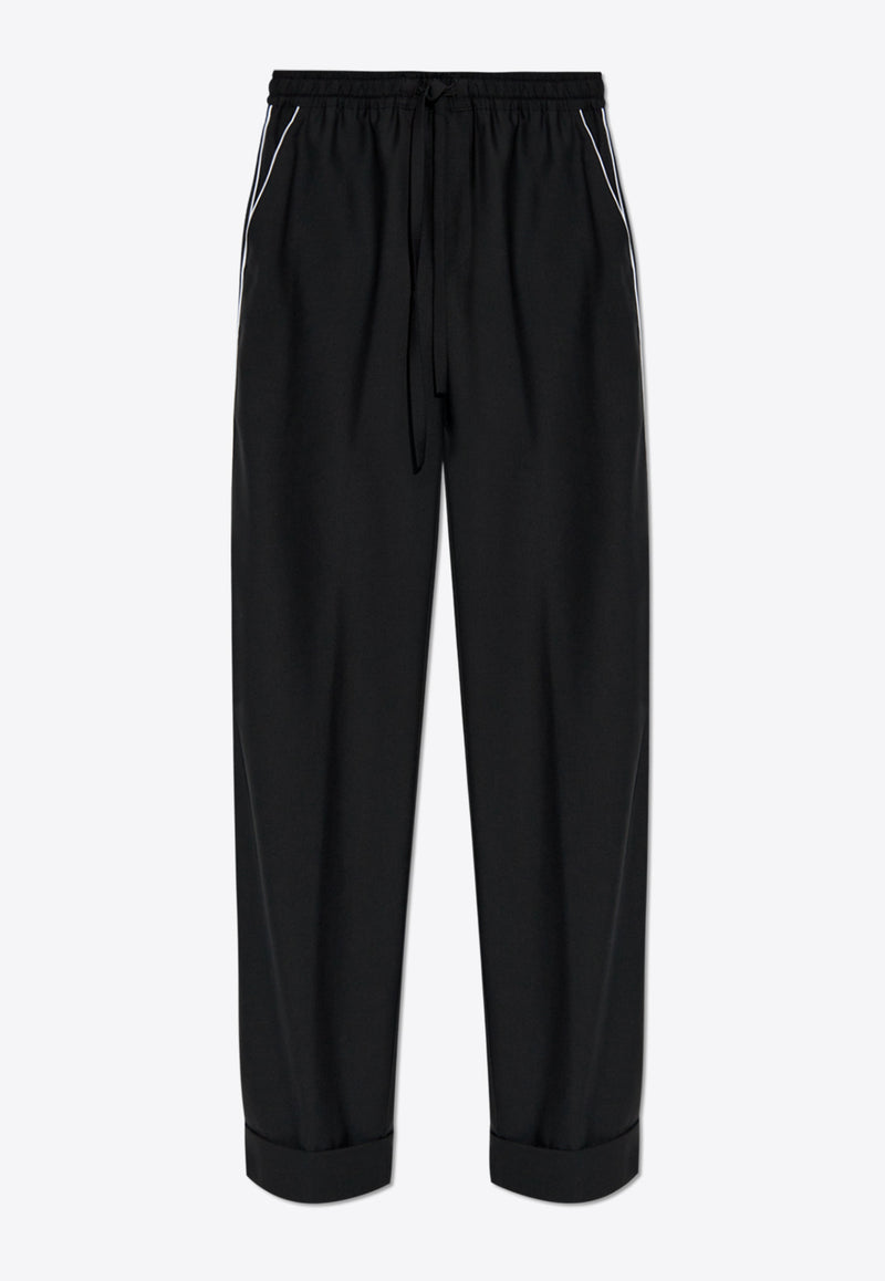 Dolce 
Gabbana Contrast-Trims Lounge Pants Black GP073T FU2SB-N0000