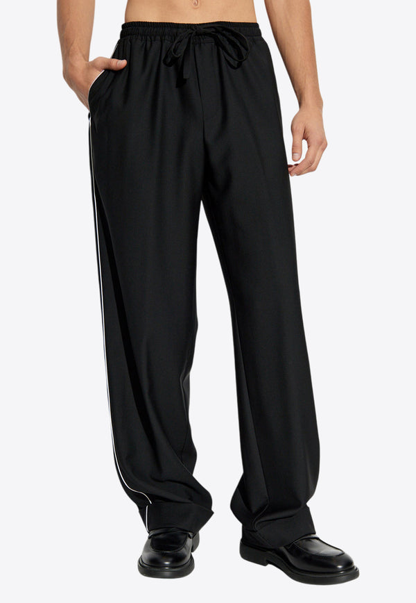 Dolce 
Gabbana Contrast-Trims Lounge Pants Black GP073T FU2SB-N0000